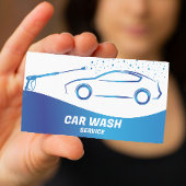 Auto Wassen Service Druk Wassen Auto Detail Visitekaartje