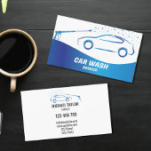 Auto Wassen Service Druk Wassen Auto Detail Visitekaartje