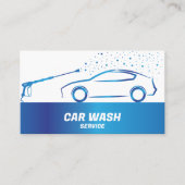 Auto Wassen Service Druk Wassen Auto Detail Visitekaartje (Voorkant)