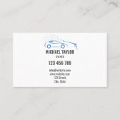 Auto Wassen Service Druk Wassen Auto Detail Visitekaartje (Achterkant)