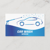 Auto Wassen Service Druk Wassen Auto Detail Visitekaartje (Voorkant)