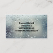 Auto wassen visitekaartje (Achterkant)