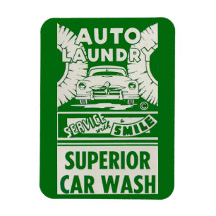 Auto-waswas voor 1950-auto magneet