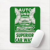 Auto-waswas voor 1950-auto muismat (Met muis)
