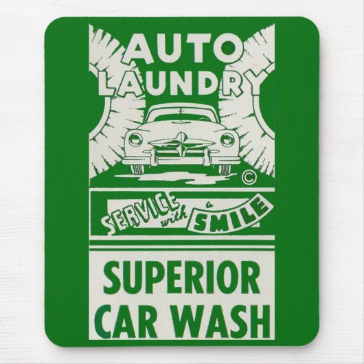 Auto-waswas voor 1950-auto muismat (Voorkant)