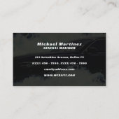 Auto water splash automotive aquatisch Visitekaart Visitekaartje (Achterkant)