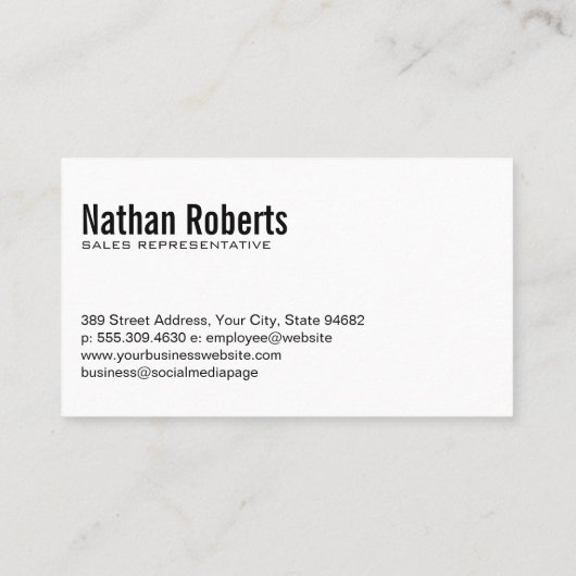 Auto Wegen Service Logo | Garage van de monteur Visitekaartje (Achterkant)