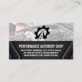 Auto Wegen Service Logo | Garage van de monteur Visitekaartje (Voorkant)