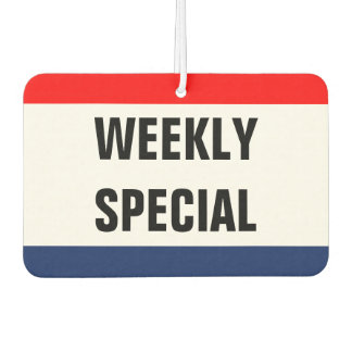 Auto wekelijkse speciale berichtgeving Aanpassen Luchtverfrisser