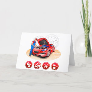 Auto werktuigkundige kaart