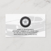 Auto Wheel Logo | Bandensporen Visitekaartje (Achterkant)