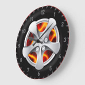 Auto wiel 1 Opties voor wandklokken (Hoek)