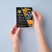 Auto Wiel, Auto Dealership Adverteren Flyer (Hand)