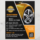 Auto Wiel, Auto Dealership Adverteren Flyer (Voorkant)