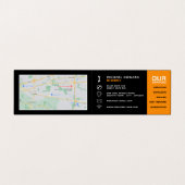 Auto wiel, Auto monteur & reparaties, gedetailleer Visitekaartje (Binnenkant ongevouwen)