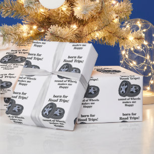 Auto Wiel Autotechnicus Band Verjaardag Cadeaupapier
