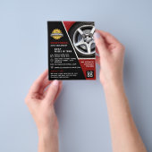 Auto Wiel Ontwerp, Auto Dealership Adverteren Flyer (Hand)