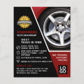 Auto Wiel Ontwerp, Auto Dealership Adverteren Flyer (Voorkant)