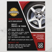 Auto Wiel Ontwerp, Auto Dealership Adverteren Flyer (Voorkant)