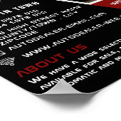Auto Wiel Ontwerp, Auto Dealership Adverteren Poster (Hoek)
