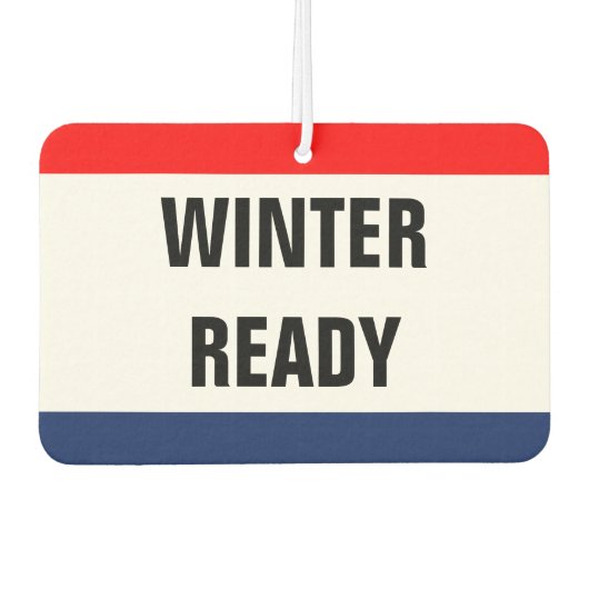Auto Winter Ready Promo Signaal  Luchtverfrisser (Voorkant)