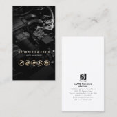 Auto Workshop Mechanic Car Repair Gold Icons Busin Visitekaartje (Voorkant / Achterkant)