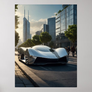 Auto Wow! Futuristische auto 03 Poster