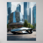 Auto Wow! Futuristische auto Poster (Voorkant)