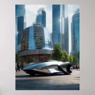 Auto Wow! Futuristische auto Poster