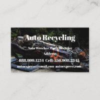 Auto Wrecker, Parts Recycler Black Classic Custom