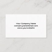 Auto Wrench Metal Logo | monteur Visitekaartje (Achterkant)