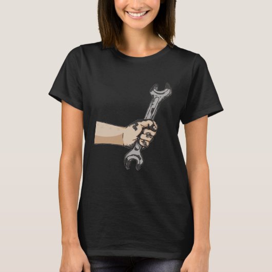 Auto Wrench Workshop  Garage Car Mechanic T-shirt (Voorkant)