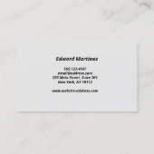 Auto Zwart Diamond Bord Metallic Visitekaartje (Achterkant)