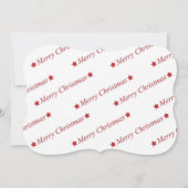 Auto zwarte en witte foto met Fancy Santa Hat Feestdagenkaart (Achterkant)