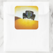 Autoadvertentie van Delahaye Vierkante Sticker (Tas)