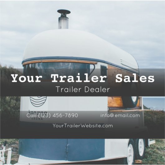 Autoadvertenties voor bedrijfswagens van de autoha sticker (Voorkant)