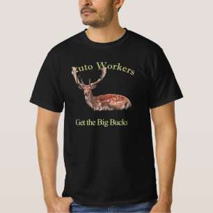Autoarbeiders krijgen de grote klokken donker t-shirt