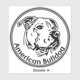 Autoaufkleber American Bulldog Sticker