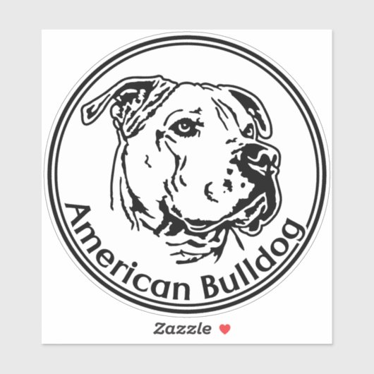Autoaufkleber American Bulldog Sticker (Vel)