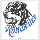 Autoaufkleber Aufkleber Rottweiler Rüde Kopf Sticker (Vel)