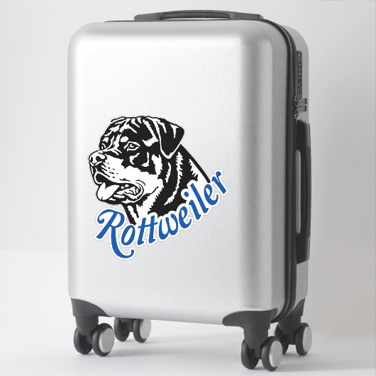Autoaufkleber Aufkleber Rottweiler Rüde Kopf Sticker (Koffer)