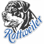 Autoaufkleber Aufkleber Rottweiler Rüde Kopf Sticker (Voorkant)