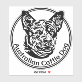 Autoaufkleber Cattle Dog Sticker