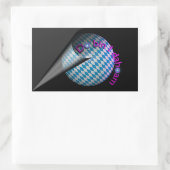 Autoaufkleber "Do bin I dahoam" (grau) Rechthoekige Sticker (Tas)