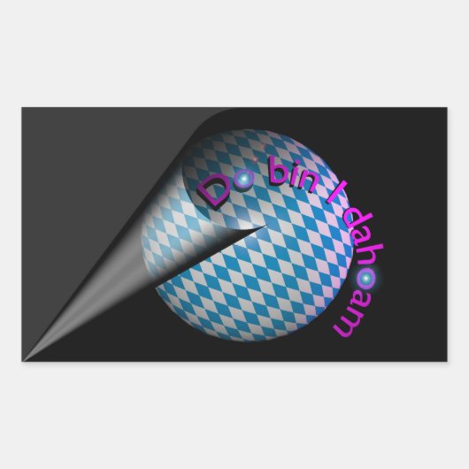 Autoaufkleber "Do bin I dahoam" (grau) Rechthoekige Sticker (Voorkant)