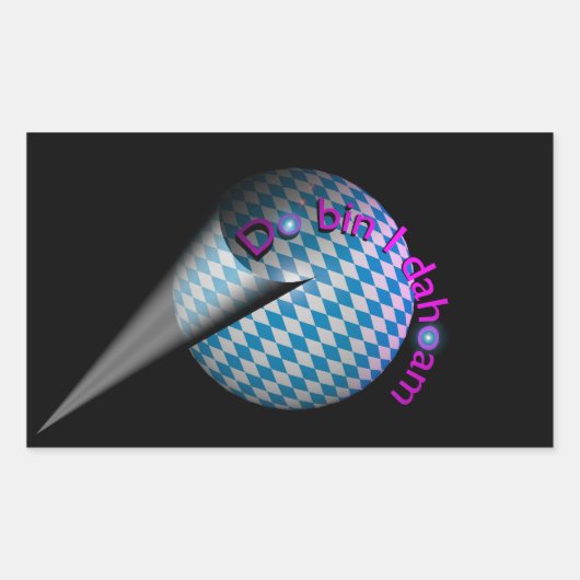 Autoaufkleber "Do bin I dahoam" Rechthoekige Sticker (Voorkant)