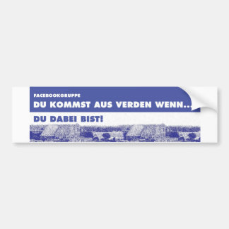 Autoaufkleber - Du kommst aus Verden wenn... Bumpersticker