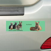 Autoaufkleber französische Bulldoggen Bumpersticker (Op auto)