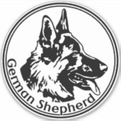 Autoaufkleber German Shepherd Sticker (Voorkant)