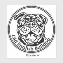 Autoaufkleber Old english Bulldog OEB